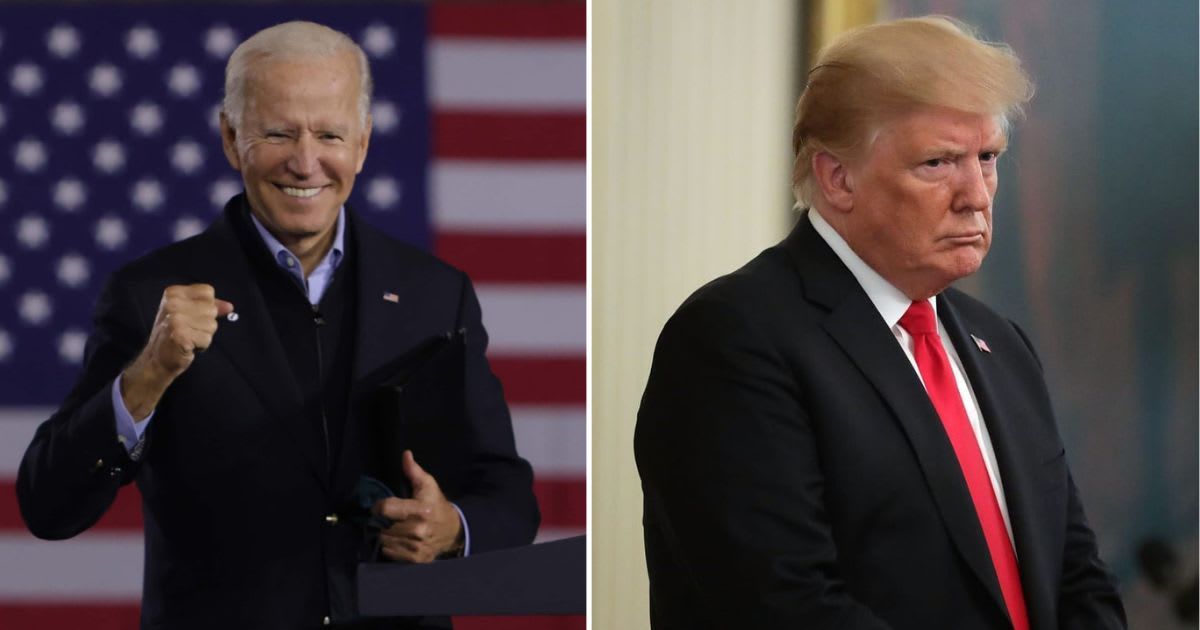 Presumptive 2024 Republican nominee Donald Trump is still lagging behind President Joe Biden in terms of overall fundraising and cash reserves (Getty Images)