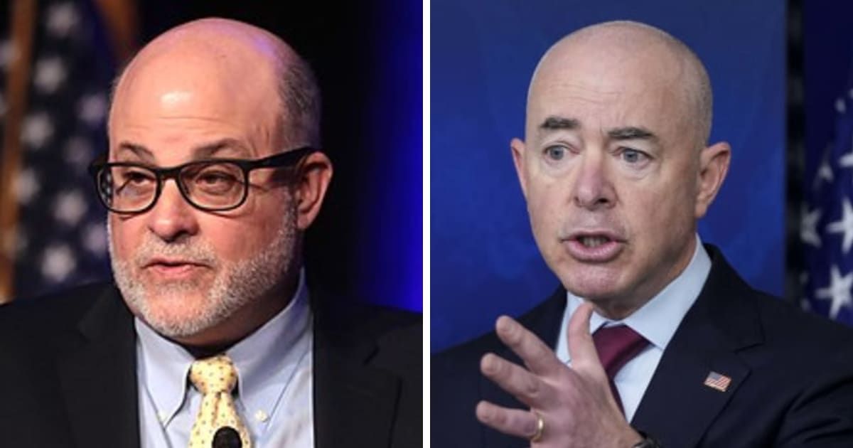 Mark Levin slams Democrats for killing articles of impeachment against Alejandro Mayorkas in Senate (Gage Skidmore via Wikipedia; Getty Images)