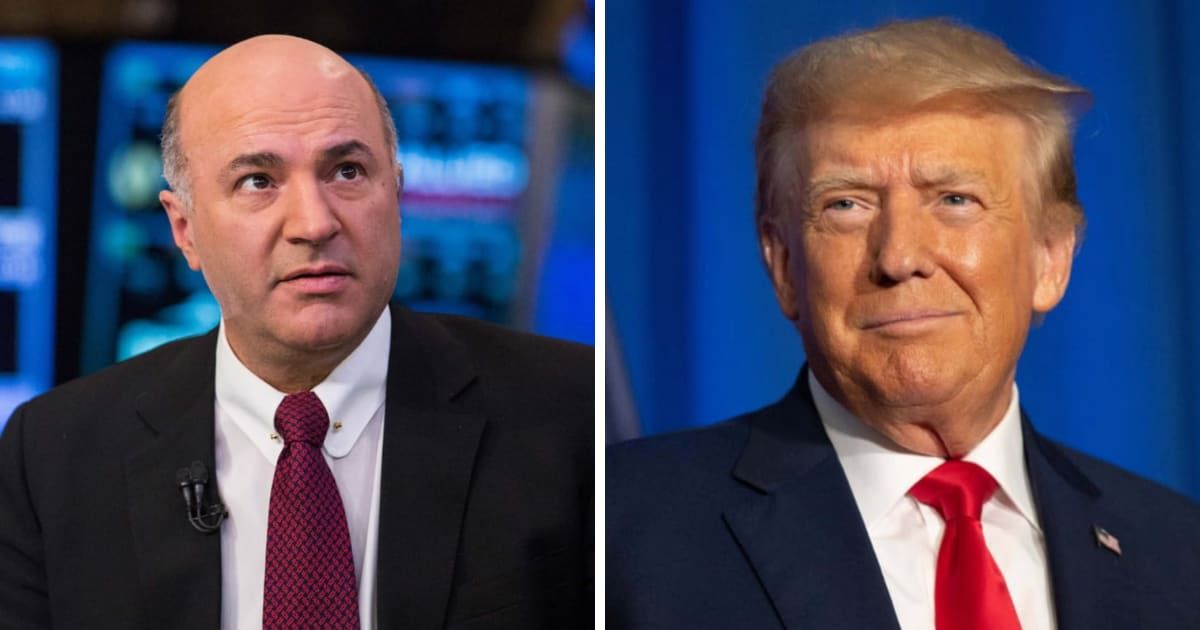 Kavin O'Leary slammed Donald Trump's hush money criminal trial, claiming it 'hurts the American brand' (Getty Images)
