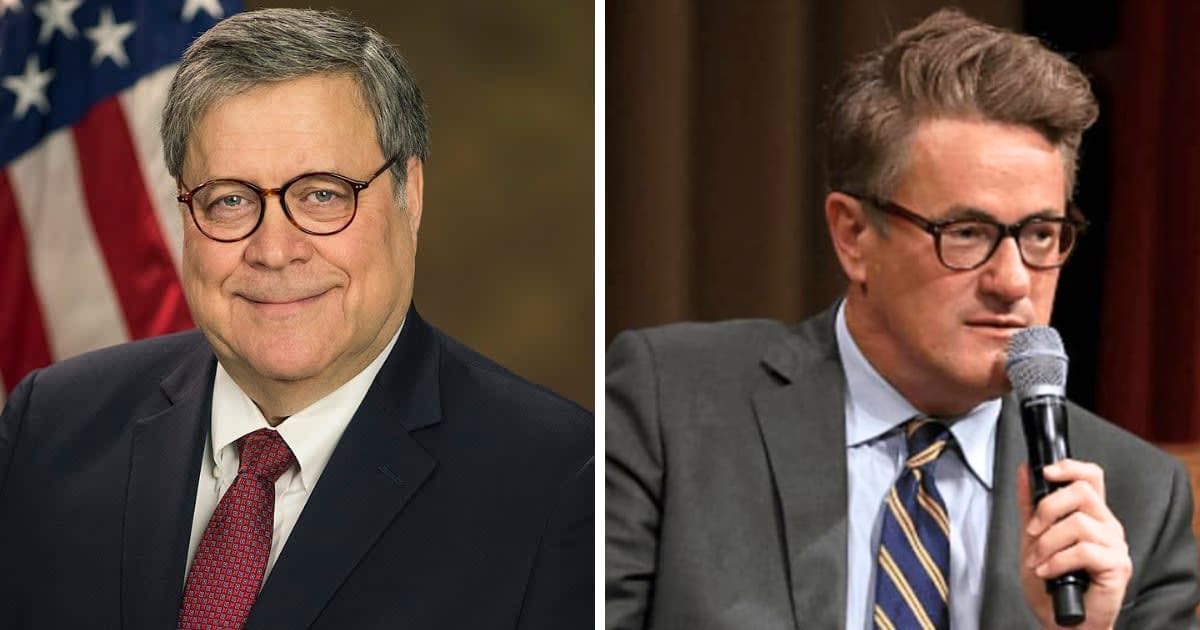 MSNBC host Joe Scarborough tore into Bill Barr for his pledge to support the Republican presidential ticket this fall (Getty Images)