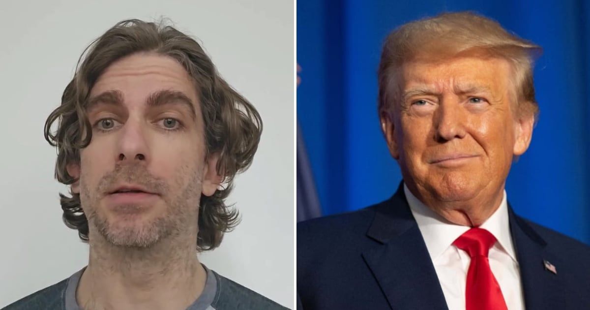 Max Azzarello died after setting himself on fire outside the courthouse where Donald Trump's hush money trial was underway (@dipshit_secrets/Instagram)