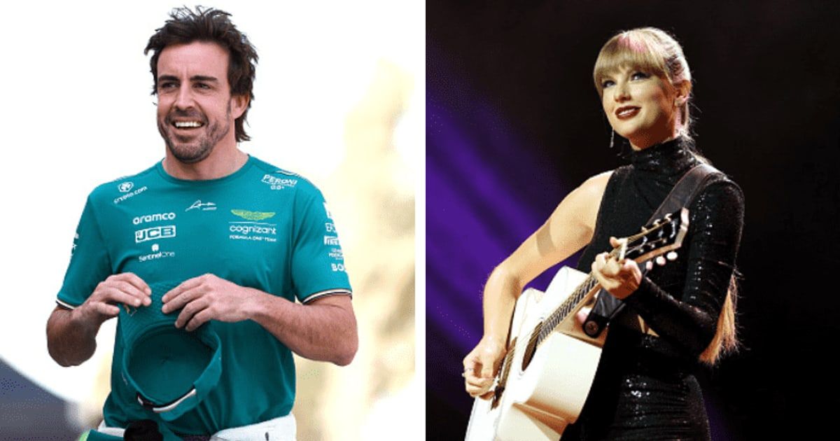 Formula One star Fernando Alonso and Taylor Swift allegedly dated in 2023 (Mark Thompson, Terry Wyatt/Getty Images)