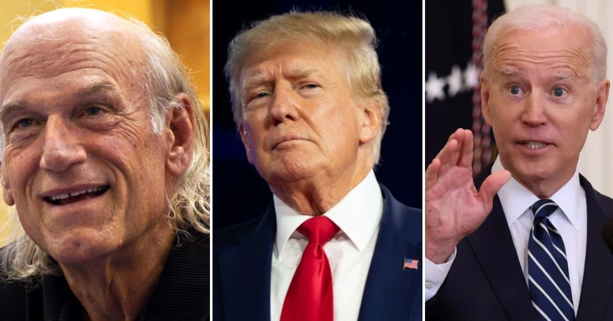 Jesse Ventura said he could easily beat Joe Biden and Donald Trump in a presidential match (Wikimedia Commons, Getty Images)