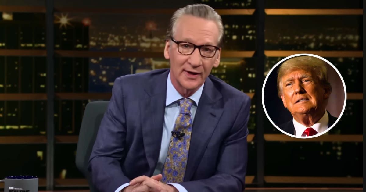 Bill Maher riffed on how much easier it was to get out of jury duty for Donald Trump’s hush money trial (@RealTime/Youtube; Getty Images)