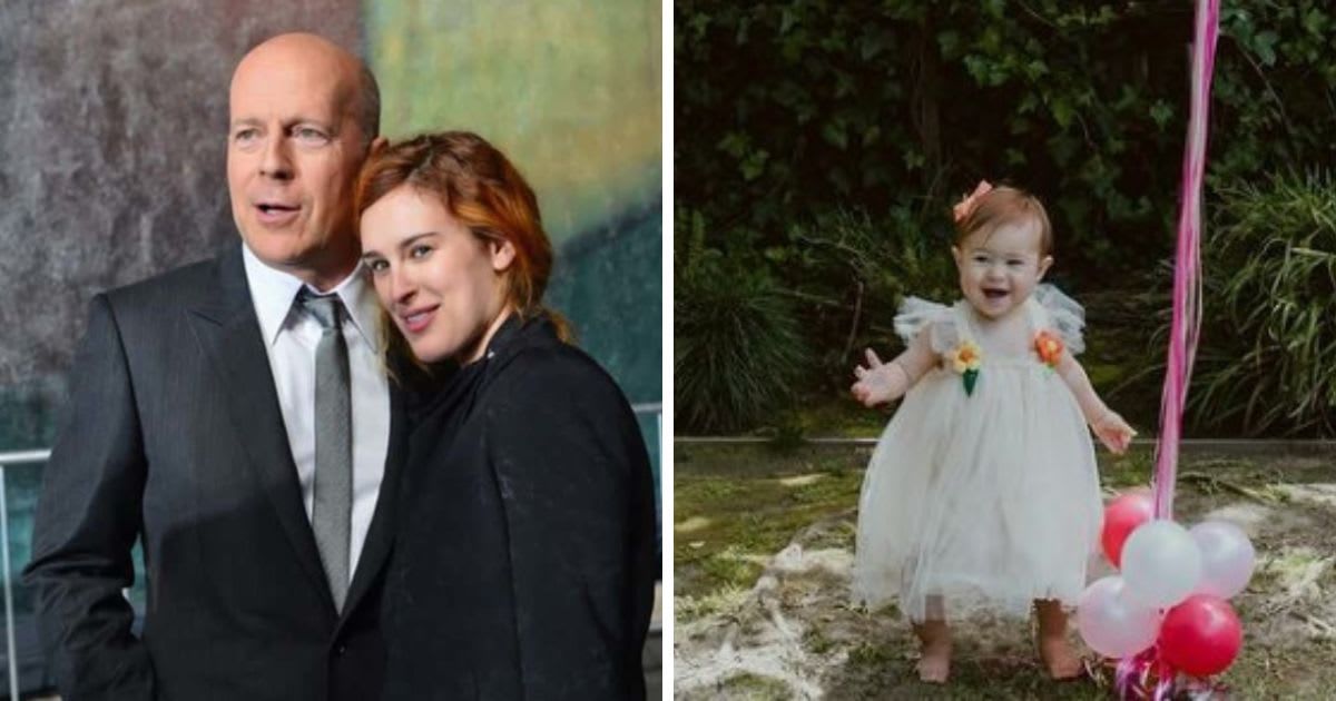 Rumer Willis shares an adorable snap of her father Bruce Willis with daughter Lou on the baby's first birthday (Getty Images and Instagram/@rumerwillis)