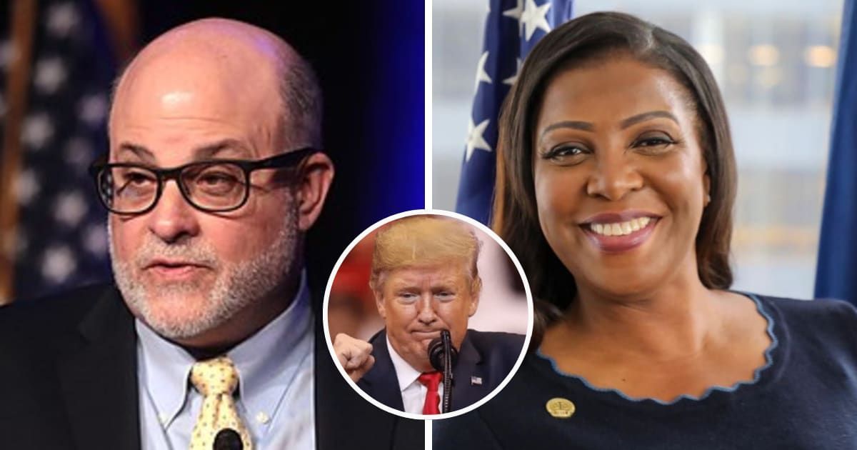 Mark Levin slammed AG Letitia James for asking the court to reject Donald Trump's $175M bond that the ex-president posted to appeal his New York civil lawsuit (Getty Images)