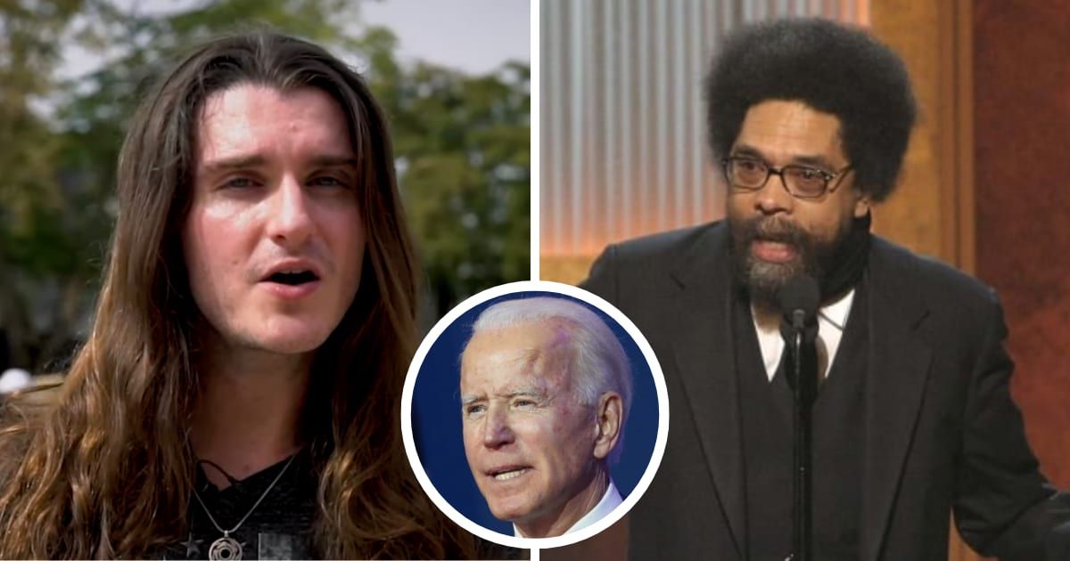 Scott Presler wants Cornel West on North Carolina's ballot to take away votes from Joe Biden (The Daily Signal/YouTube, Getty Images)