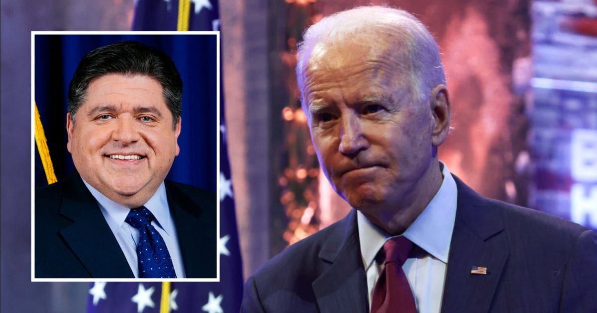 Democrat Illinois Governor JB Pritzker championed President Joe Biden as the embodiment of American values during an appearance on CNN (Getty Images, Department of Defense)