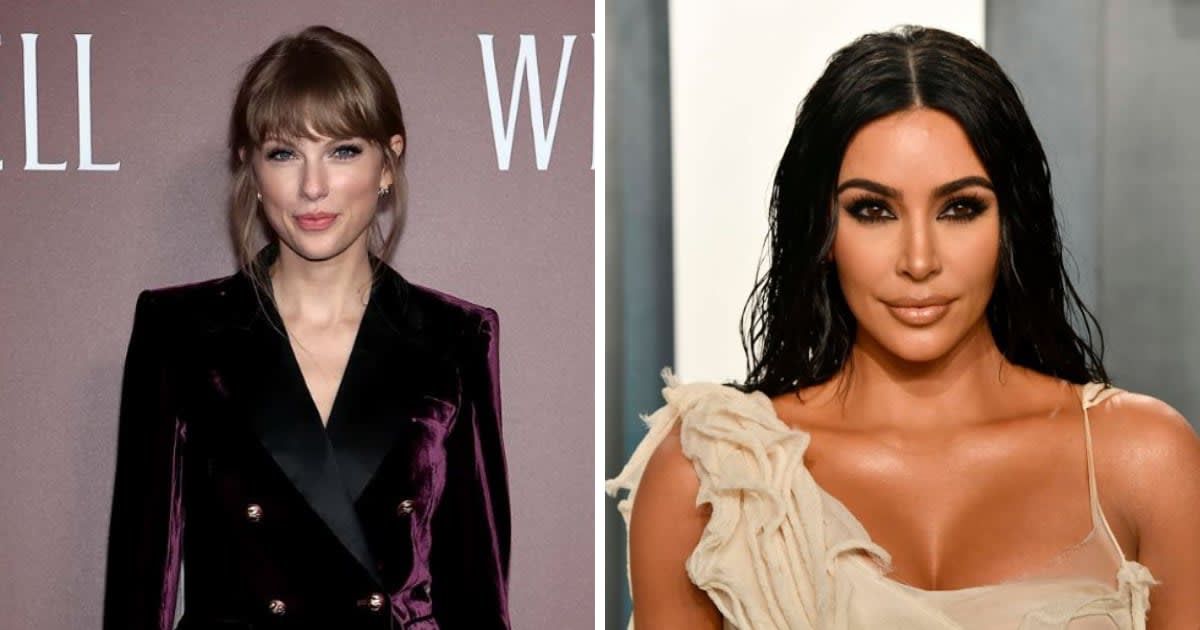 Taylor Swift has reignited her longstanding feud with Kim Kardashian by dropping a diss track directed at the reality star (Getty Images)