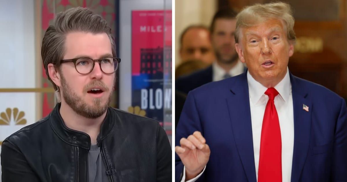 Miles Taylor delivered a scathing critique of Donald Trump's business skills (MSNBC/YouTube, Getty Images)