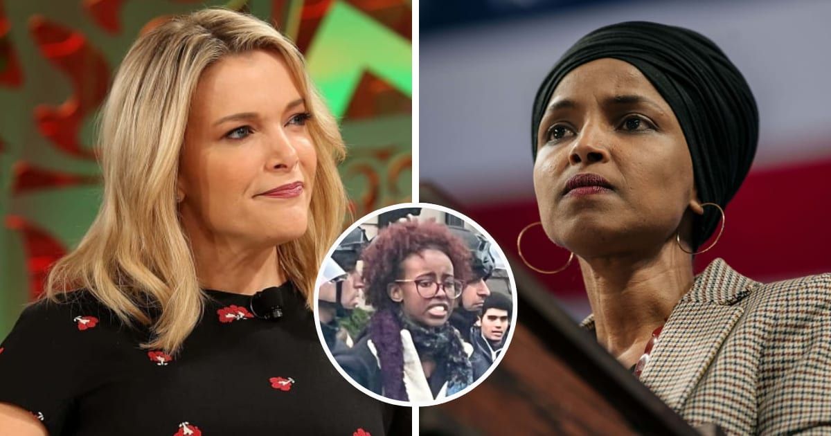 Megyn Kelly blasted Isra Hirsi, the daughter of 'Squad' Congresswoman Ilhan Omar, after the Bernard College student said she was left homeless and without food after being suspended for participating in pro-Palestine protests (Getty Images)