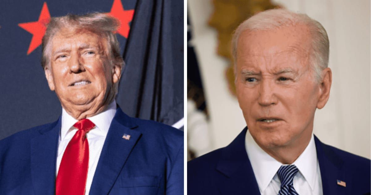 Donald Trump blames Joe Biden for protests at college campuses (Getty Images)