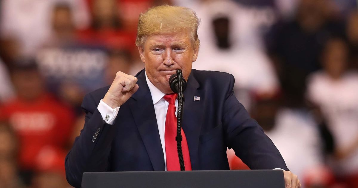 New York City authorities apprehended a man in the hallway outside former President Donald Trump's ongoing trial (Getty Images)