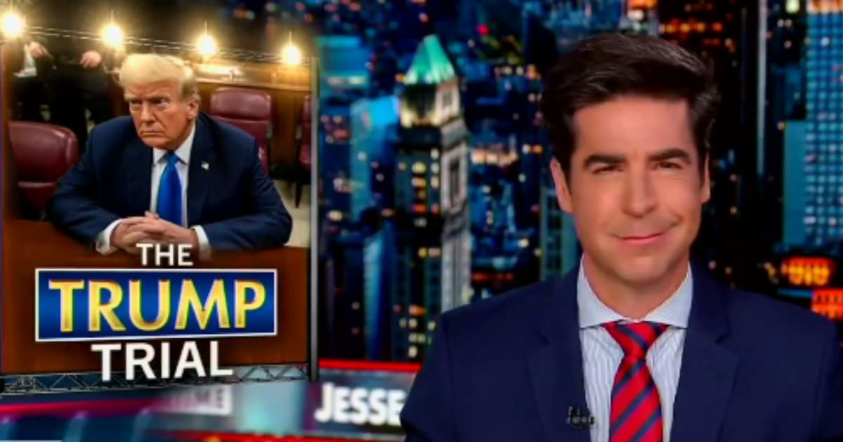 Jesse Watters seems to have accidentally told viewers what Donald Trump allegedly did wrong in the hush money case (@Acyn/X)