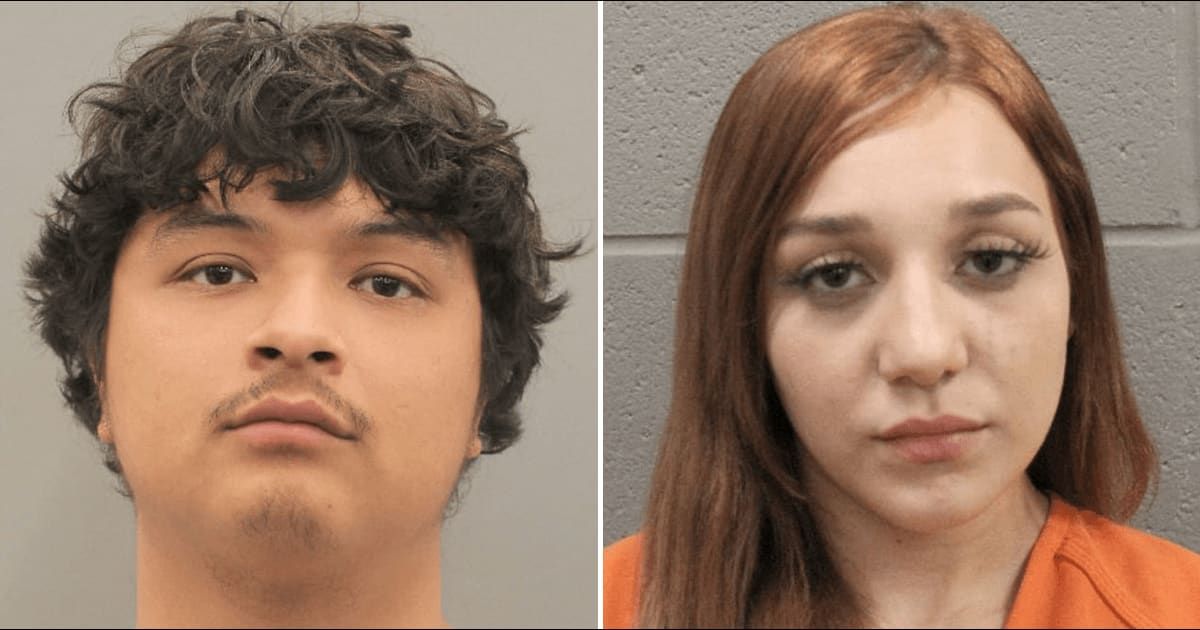 Angelina Belinda Calderon and Fernando Vega, who are both 21 years old, were arrested on Friday for abusing their six-week-old twin daughters (Houston Police) 