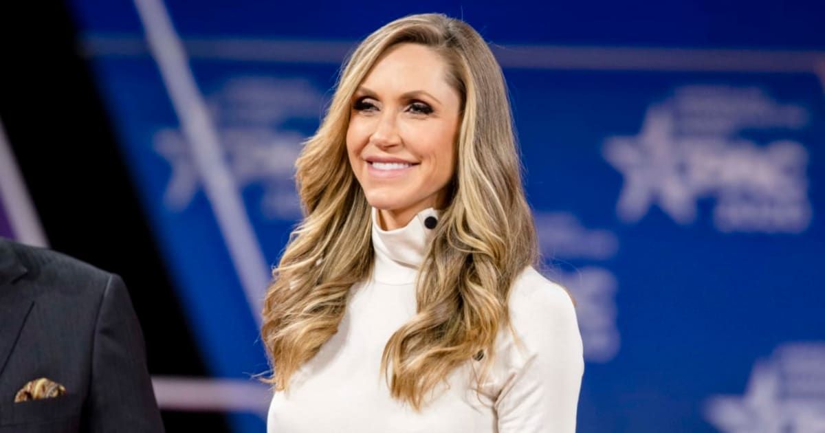 Lara Trump faced online criticism this week for a puzzling claim about the number of states in the US (Getty Images)