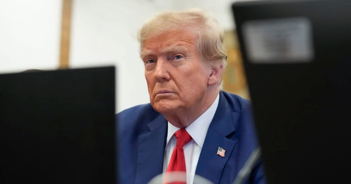 Former President Donald Trump posted in third person to rally against his gag order in hush money trial (Getty Images)