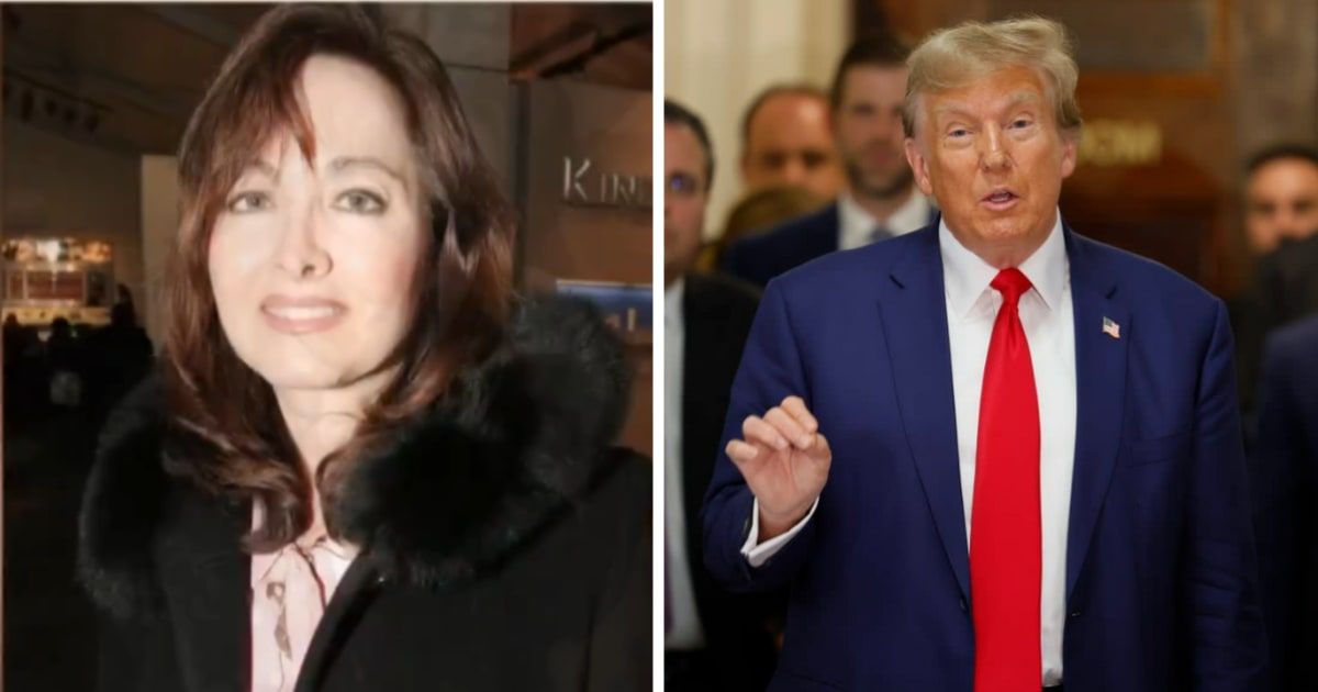 Rhona Graff said she would see Donald Trump's sign checks sometimes on the phone (X/@MSNBC and Getty Images)