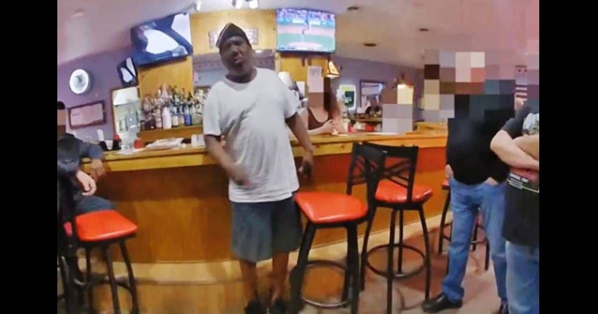 Bodycam footage shows police approaching Frank Tyson on April 18, 2024 (Canton Police Department)