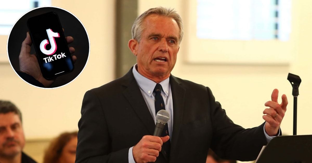 Robert F Kennedy Jr said he would legally challenge the TikTok ban in the US (Getty Images)
