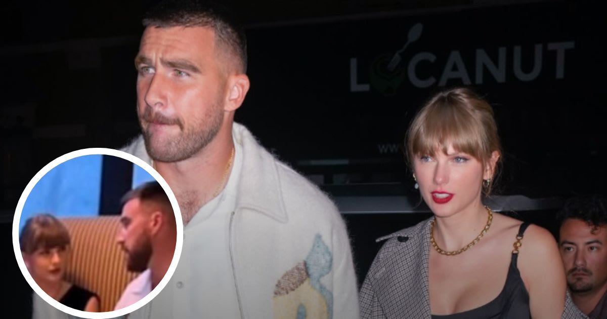 Taylor Swift and Travis Kelce were spotted on a cozy dinner date recently (Getty Images, @swifferupdates/X)
