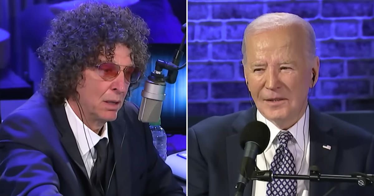 President Joe Biden found himself under intense scrutiny following a rare live interview with radio host Howard Stern on Friday, April 26 (The Howard Stern Show/YouTube)