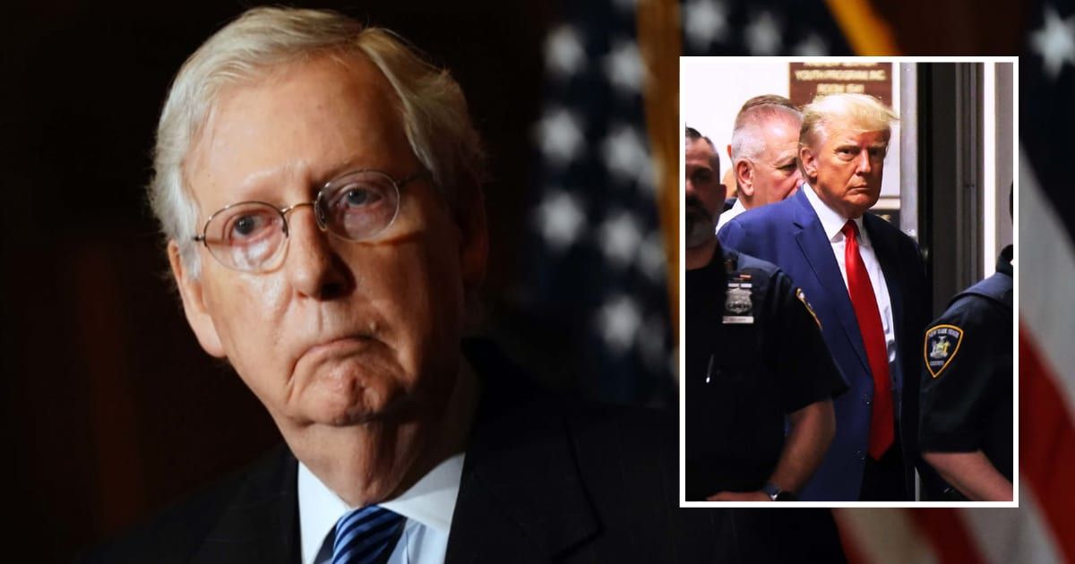 Senate Minority Leader Mitch McConnell recently commented on presidential immunity from criminal prosecution in light of Donald Trump's legal woes (Getty Images)
