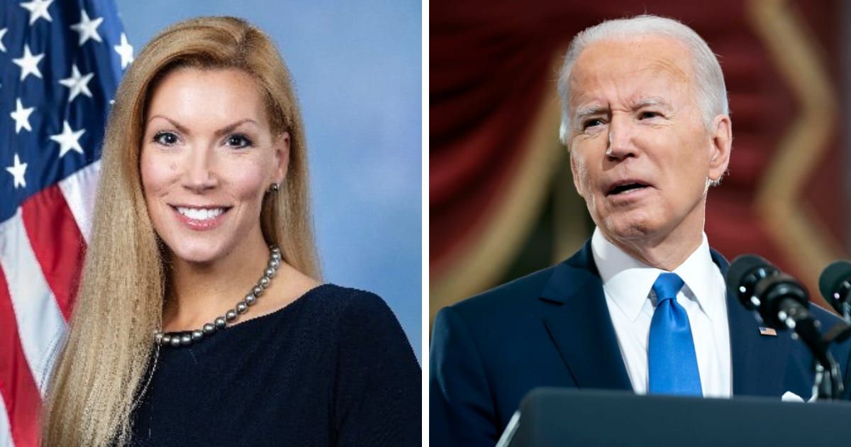 Rep Beth Van Duyne claimed President Joe Biden was using taxpayer fund for 2024 campaign (@RepBethVanDuyne/X, Getty Images)