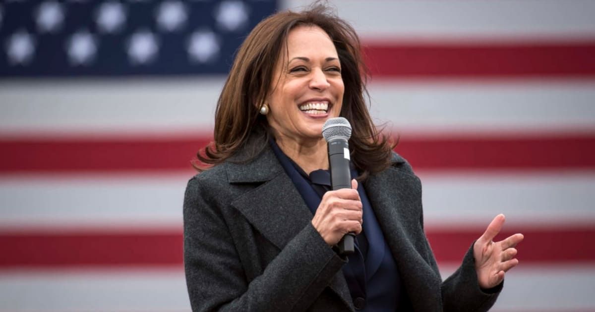 Harris explained that her laughter is a reflection of her upbringing and the women in her life (Getty Images)