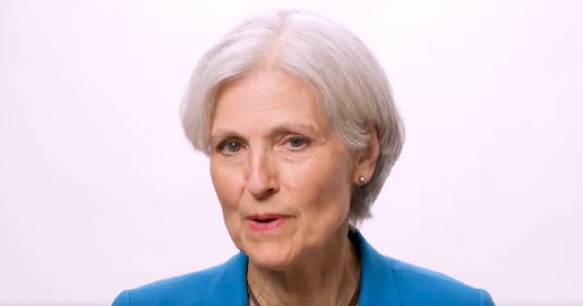 Jill Stein was taken into custody following a struggle with the police at the student protest 'encampment' at Washington University (Jill Stein/X)