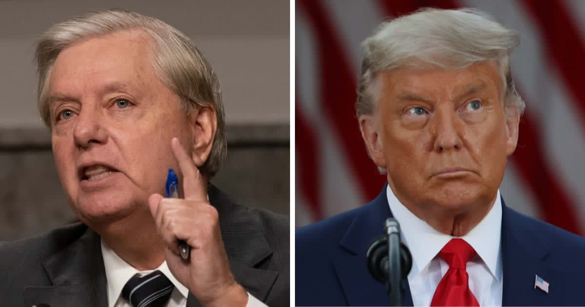 Senator Lindsey Graham would 'absolutely' support Donald Trump even if the ex-president is convicted (Getty Images)