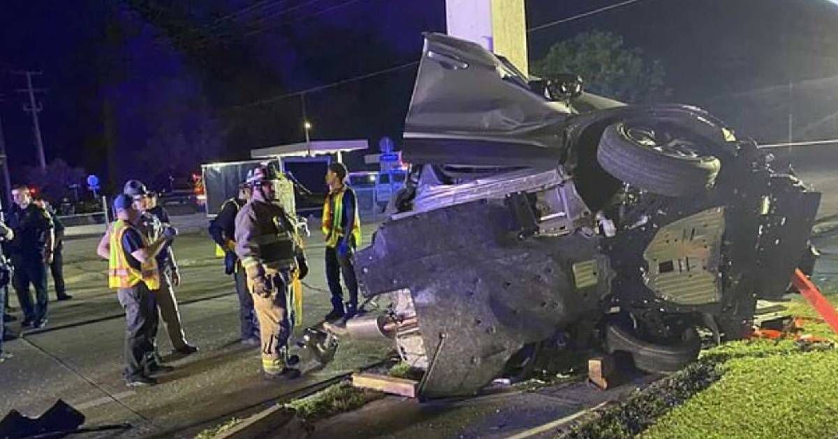 Four teens between the ages of 14 and 16 died in a car crash (Alachua County Fire Rescue)