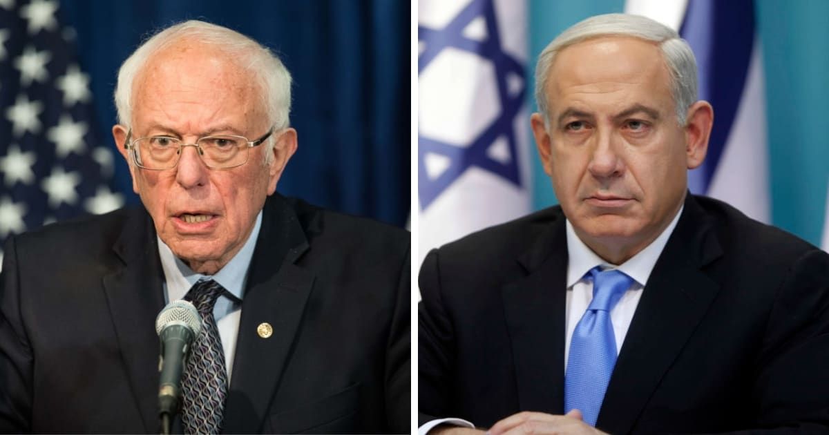 Sen Bernie Sanders said Israel PM Benjamin Netanyahu was committing 'ethnic cleansing' in Gaza (Getty Images)