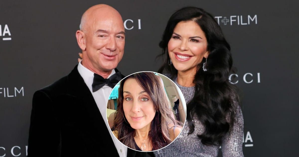 Jeff Bezos’ fiancee Lauren Sanchez is accused of copying children's book ideas from former yoga instructor Alanna Zabel (Getty Images, Instagram/@aziamyoga)