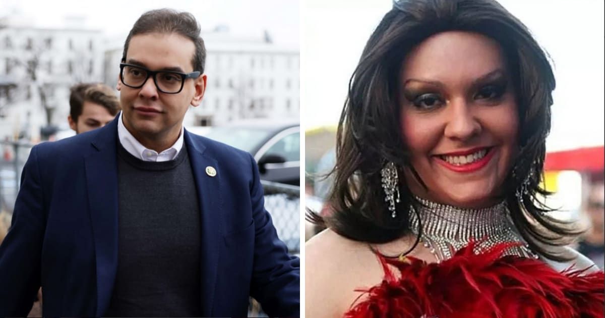 George Santos took to X to reveal that he would be providing personalized Cameo videos featuring his drag persona Kitara Ravache (Getty Images, Kitara Ravache/Cameo)