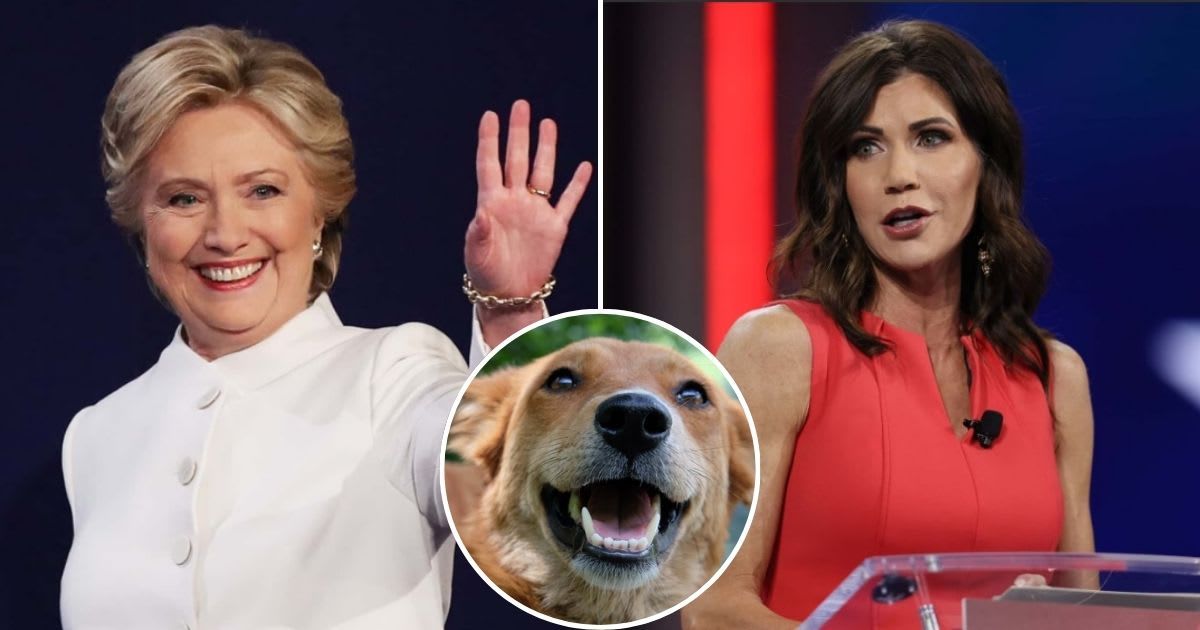 Hillary Clinton trolled South Dakota Governor Kristi Noem over the revelations in her memoir (Getty Images)