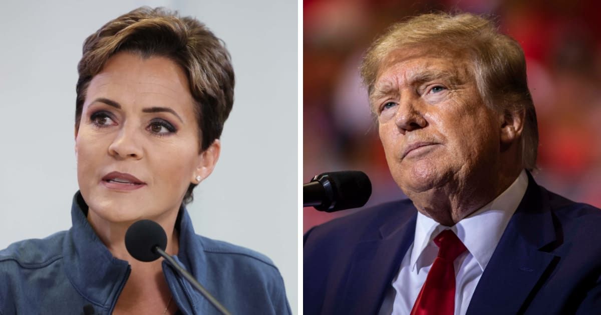 Kari Lake seems to have outstayed her welcome at Donald Trump's Mar-a-Lago (Getty Images)