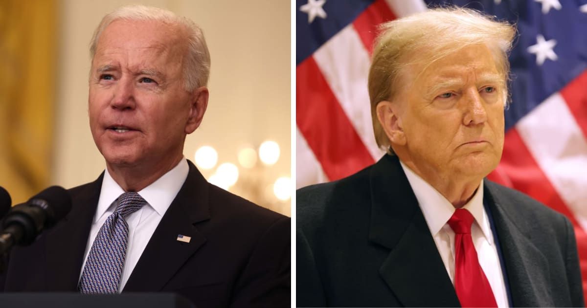 President Joe Biden's re-election campaign mocked Donald Trump's latest fundraising appeal (Getty Images)