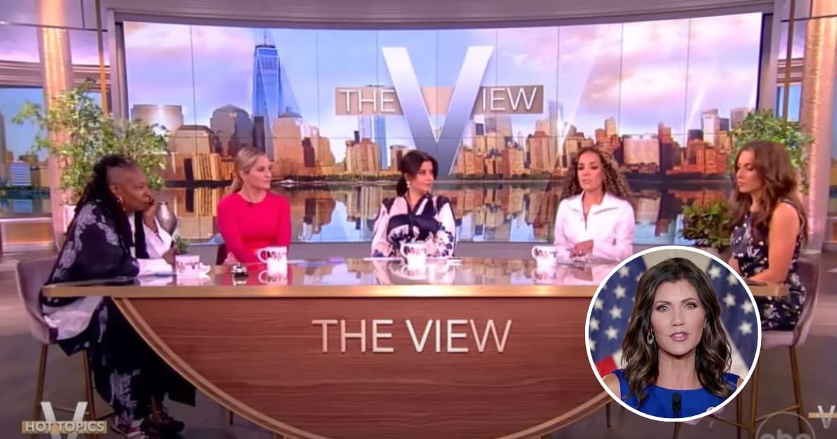 'The View' co-hosts lambasted Kristi Noem over a dog-killing incident (The View/YouTube, Getty Images)