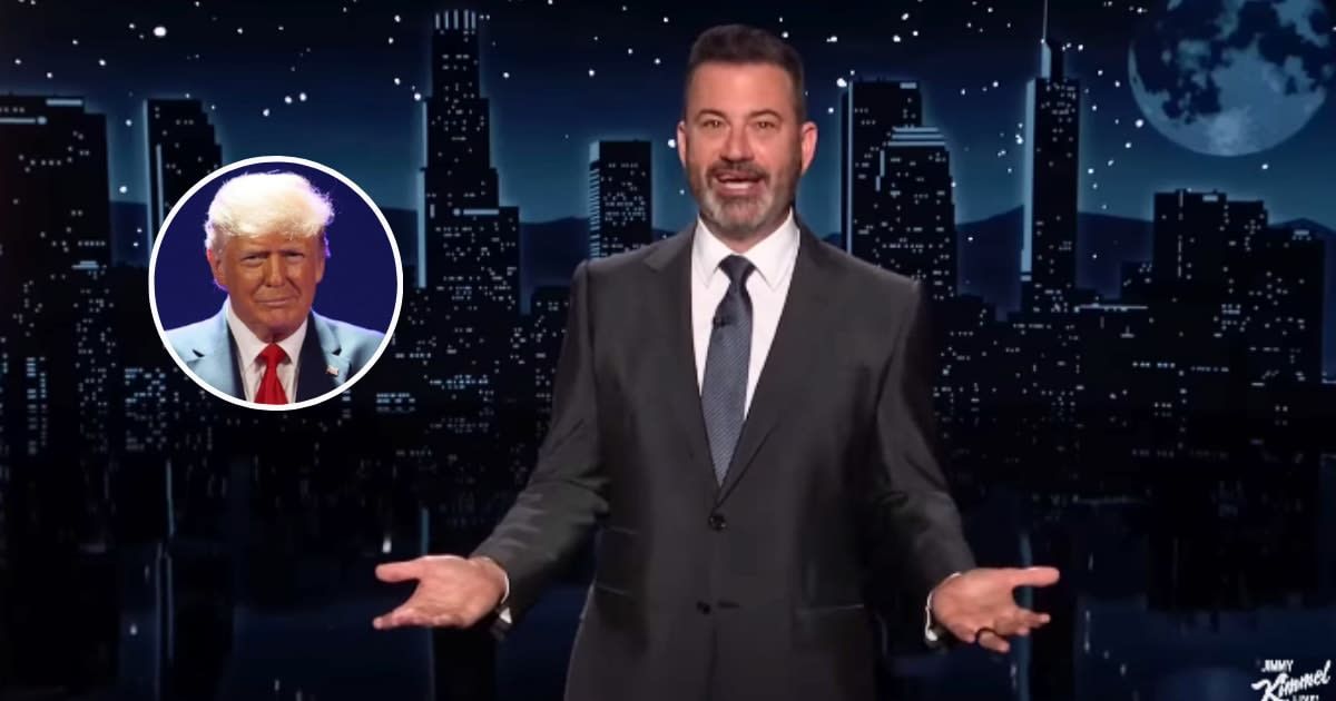 Late-night host Jimmy Kimmel hilariously dissected an unusual event at Donald Trump's Mar-a-Lago resort, comparing it to an 'insane asylum' (Jimmy Kimmel/Getty)