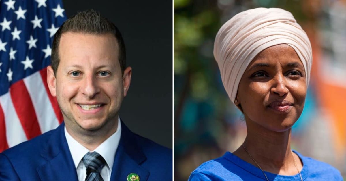 Jared Moskowitz slammed Ilhan Omar for calling some Jewish students ‘pro-genocide’ (moskowitz.house.gov, Getty Images)