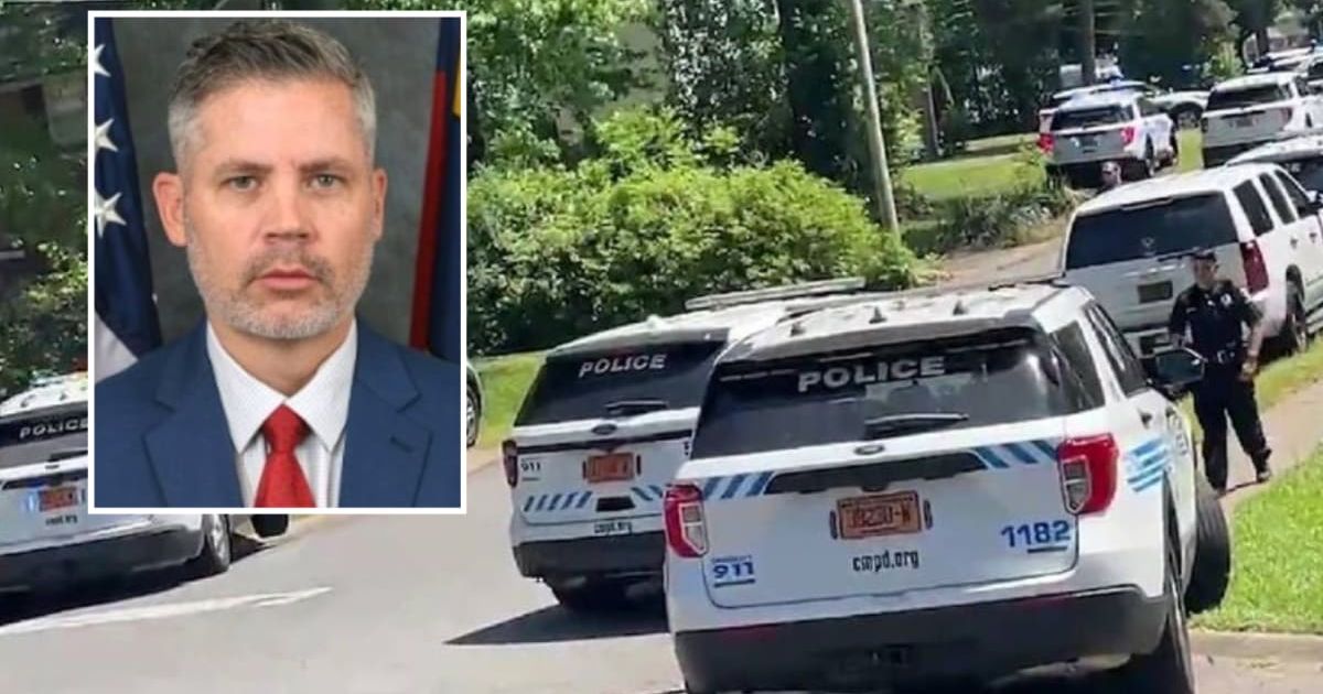 William 'Alden' Elliott was shot and killed while trying to serve a warrant to a felon in North Carolina (NC Department of Adult Correction, NYP/Screenshot)