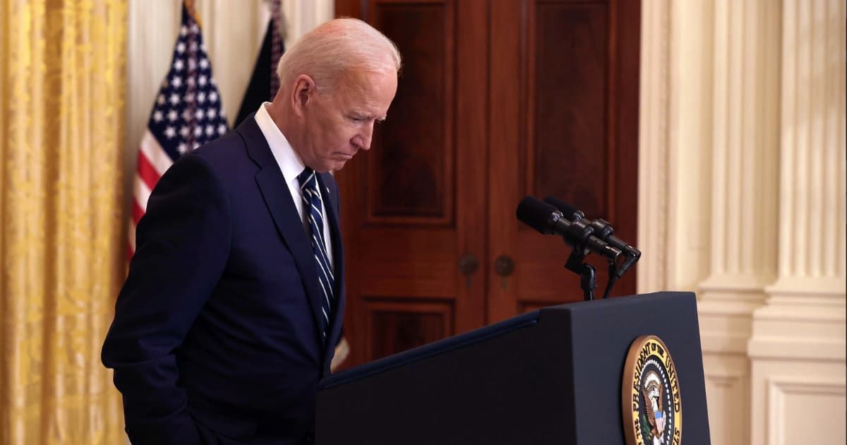 Joe Biden's verbal acuity has come under scrutiny, with reports revealing a staggering 148 gaffes and verbal stumbles this year (Getty Images)