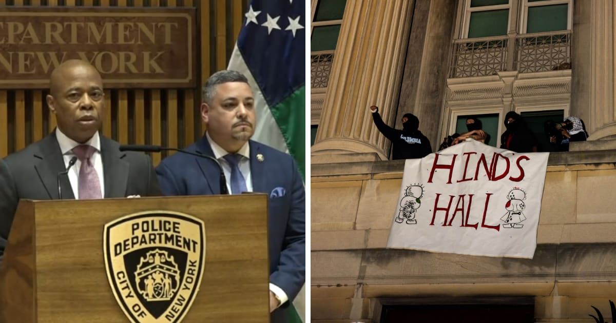 NYC officials condemned actions of the agitators, alleging that they had exploited the once-peaceful protests for their own agenda (NYPD News/X, Alex Kent/Getty Images)