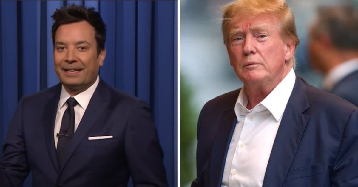 Donald Trump's legal battles, notably his courtroom drowsiness during the hush money trial, have garnered widespread attention (The Tonight Show Starring Jimmy Fallon/Getty Image)