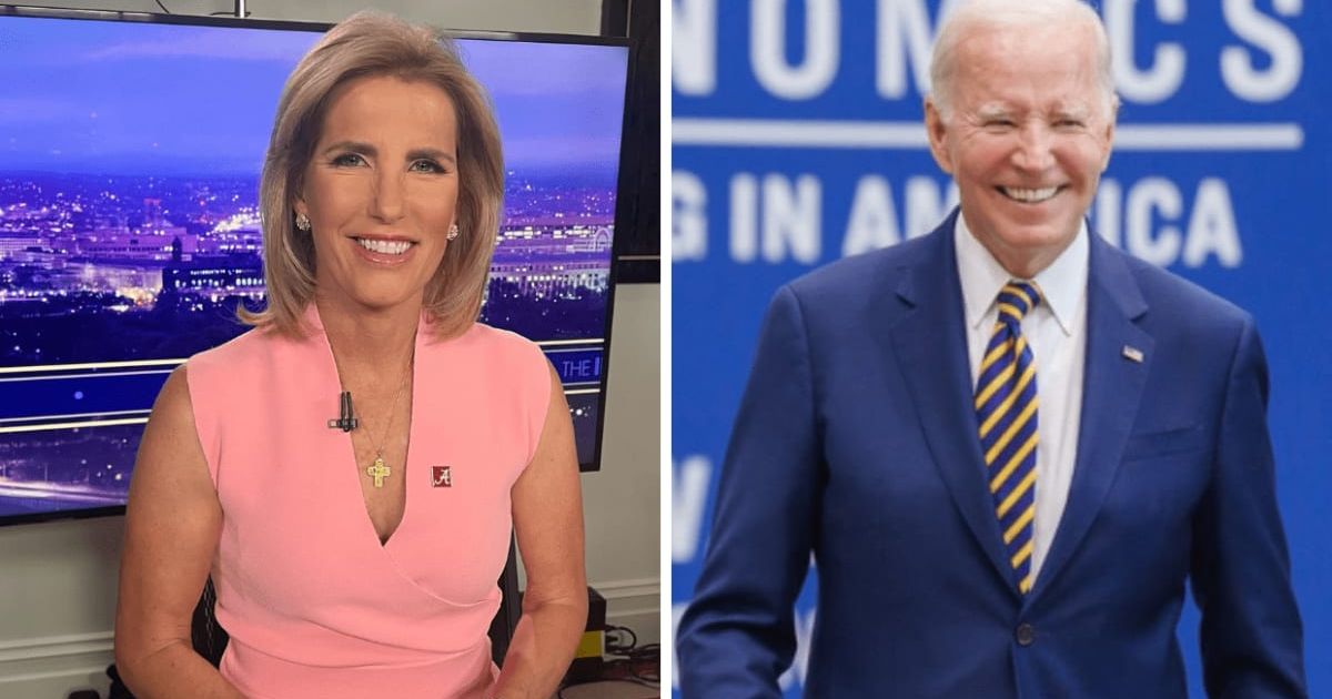 'The Ingraham Angle' and Fox News anchor Laura Ingraham brutally slam Joe Biden, calls him 'hologram president' (@radioingraham, @potus/Instagram)