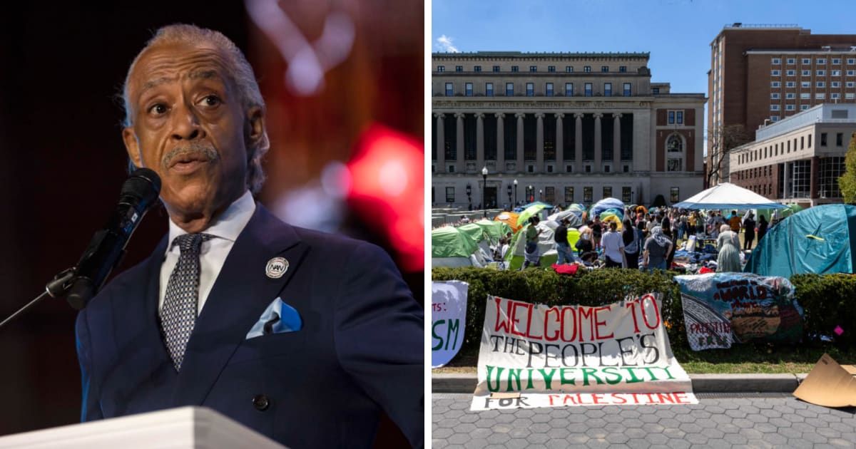 Al Sharpton compared campus protests to Jan 6 riots (Getty Images)