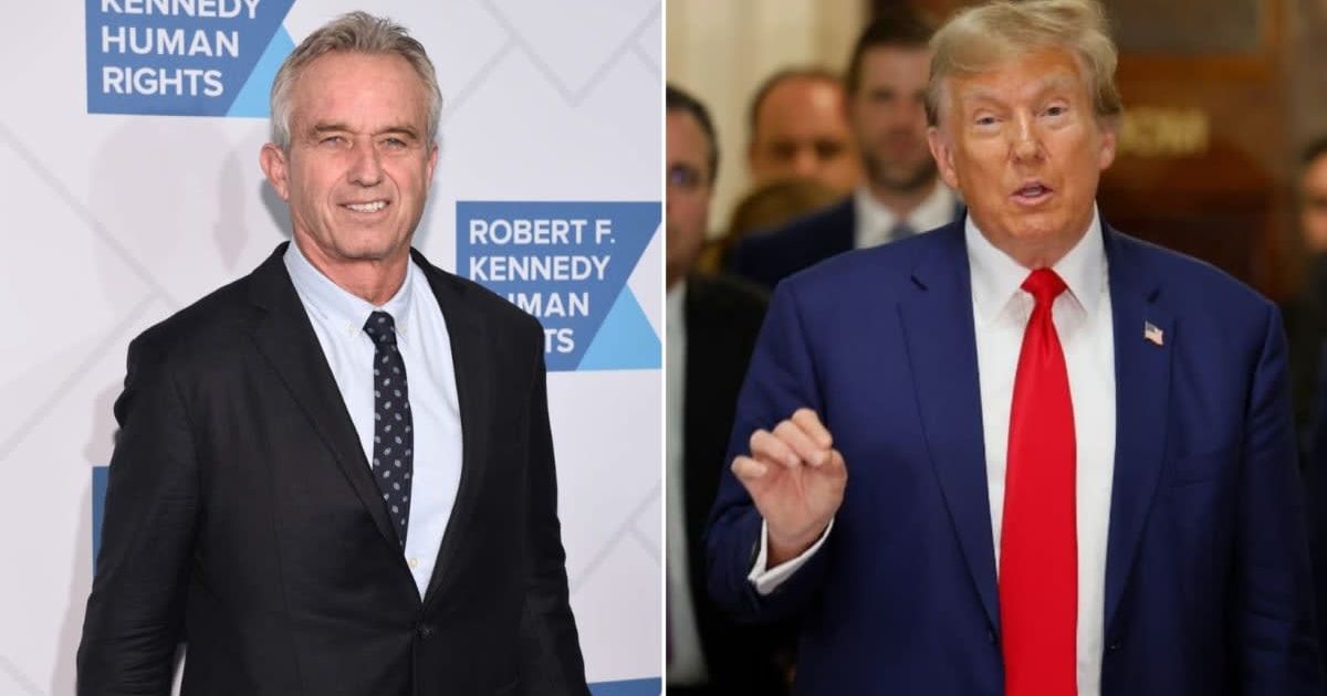 Former President Donald Trump took to Truth Social and criticized Fox News for featuring Robert Kennedy Jr and appealed to the Republicans to not vote for him (Getty Images)