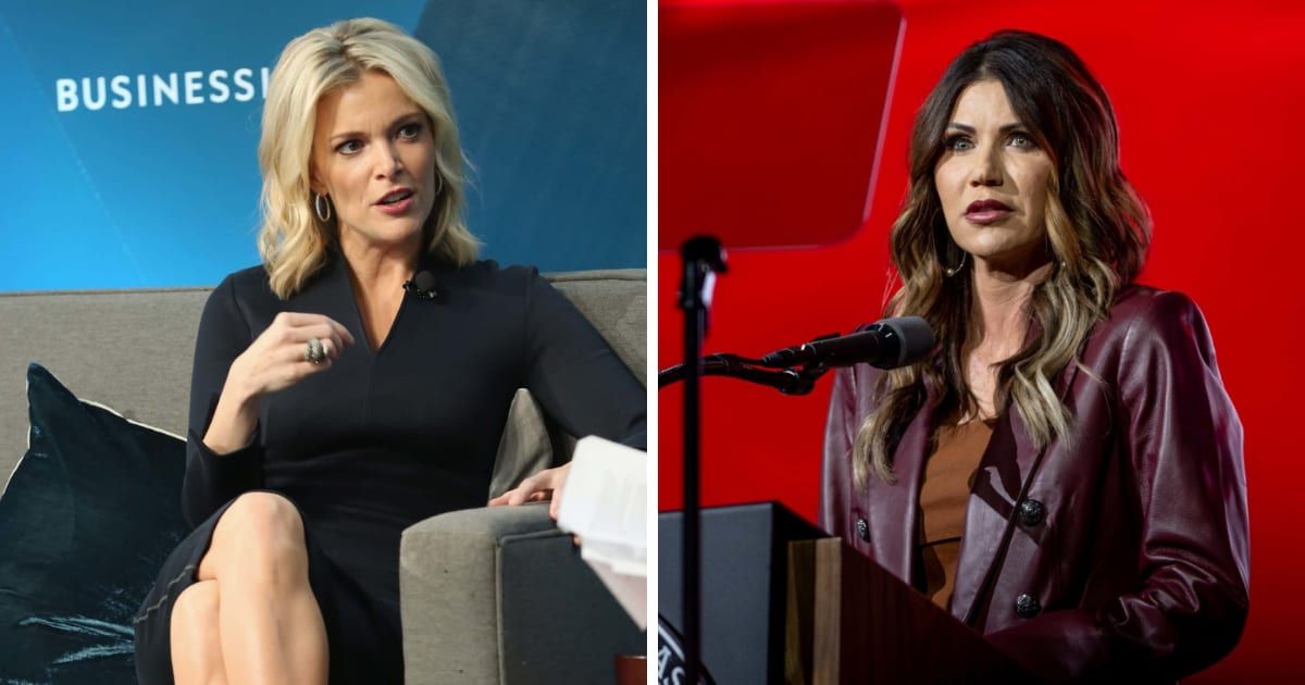 Megyn Kelly picked apart South Dakota Gov Kristi Noem and her story of killing her 14-month-old puppy Cricket (Getty Images)