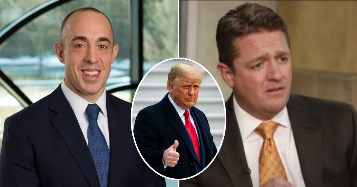 Emil Bove, Trump's attorney, questioned Daniels' ex-lawyer Keith Davidson about his previous cash-for-dirt deals with other celebrities in an attempt to portray the hush money payment as extortion (Emil Bove/LinkedIn, CBS New York/YouTube, Getty Images)